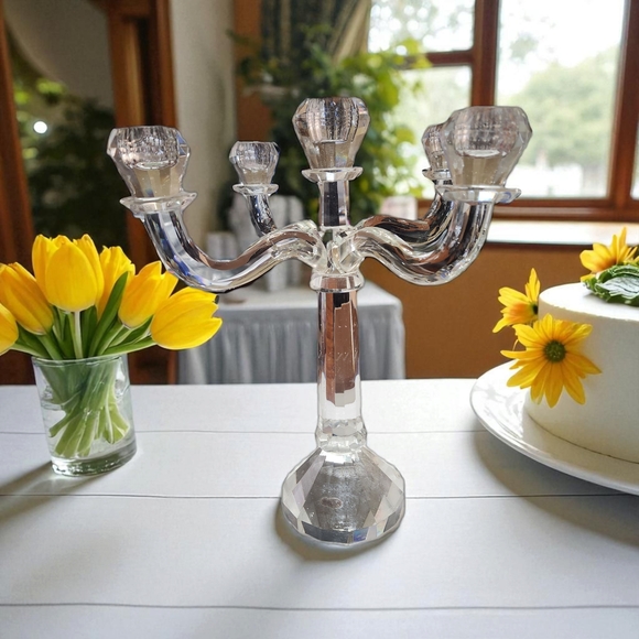 Shannon Crystal Candelabra by Godinger - Picture 2 of 16